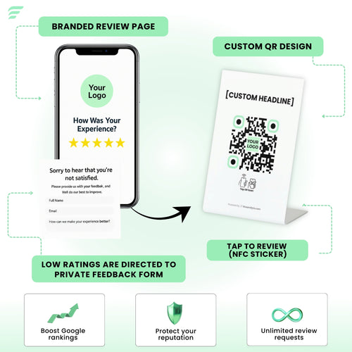 (main) Branded Google Review Stand & Feedback System