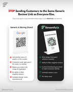Branded Google Review Stand & Feedback System
